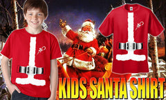 Kids Santa Claus Costume Tuxedo T-Shirt