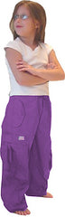 Kids Unisex Basic UFO Pants (Dark Purple)