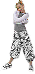 Kids Unisex Basic UFO Pants (Orange)