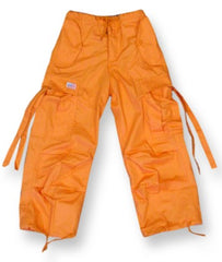 Kids Unisex Basic UFO Pants (Orange)