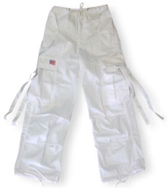 Kids Unisex Basic UFO Pants  (White)