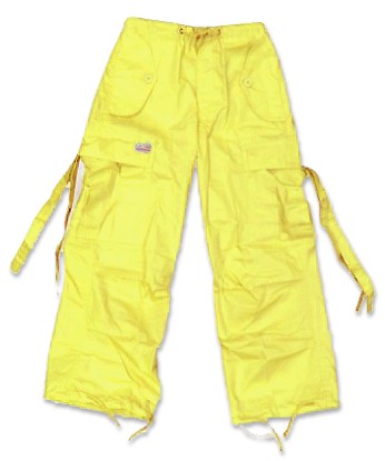 Kids Unisex Basic UFO Pants (Yellow)