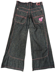 Kikgirl Jeans - KikGirl 26" Deluxe Wideleg Pants (Black Denim)