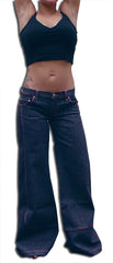 KikGirl Jeans - KikGirl 26" Deluxe Wideleg Pants (Blue Denim)