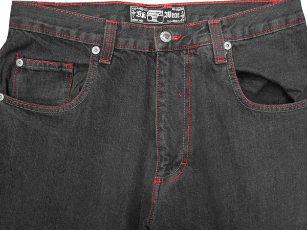 Kikwear Jeans - Kikwear 23" Black Bull Denim Wash Pants –