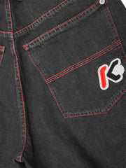 Kikwear Jeans - Kikwear 23" Black Bull Denim Wash Pants