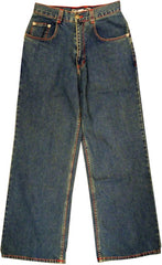 Kikwear 23" Bottom Antique Wash Vintage Denim Jeans - 28 Inch Waist