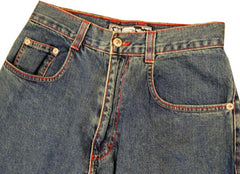 Kikwear 23" Bottom Antique Wash Vintage Denim Jeans - 28 Inch Waist