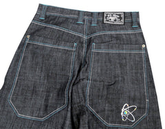 Kikwear Jeans - Kikwear 32"  Bottom Super Deluxe Wide Leg  Pant (Black Denim)