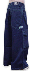 Kikwear Jeans - Kikwear 32" Bottom Wide Leg Pants (Blue Denim)