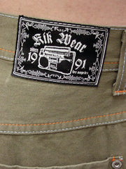 Kikwear 32'' Twill Old Skool Pants (Olive)