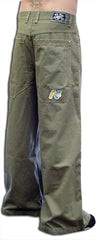 Kikwear 32'' Twill Old Skool Pants (Olive)