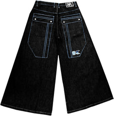 Kikwear Jeans - Kikwear 42" Wide Leg Soft Denim Jeans (Black)