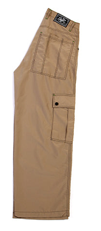 Kikwear Jeans - Khaki 23" Microsuede Cargo Pants