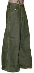 Kikwear Jeans - Kikwear Old Skool WideLeg Denim Jeans  (Black)