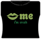 Kiss Me I'm Irish Girls T-Shirt