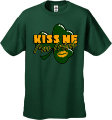 Kiss Me I'm Irish Shamrock Men's T-Shirt
