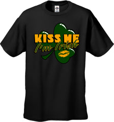Kiss Me I'm Irish Shamrock Men's T-Shirt