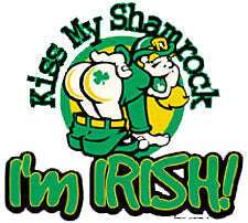 Kiss My Shamrock I'm Irish Mens T-Shirt