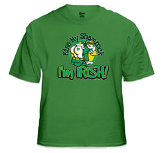 Kiss My Shamrock I'm Irish Mens T-Shirt