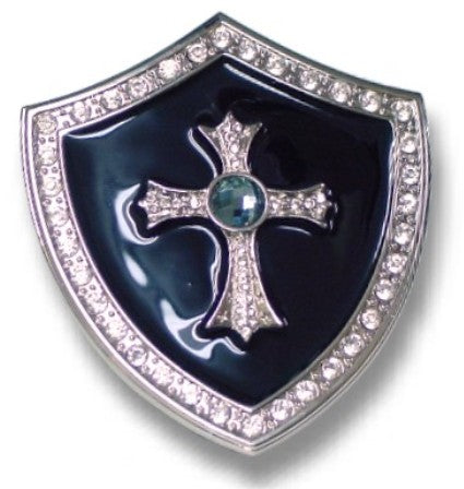 Knight Shield Cross Buckle With FREE Belt
