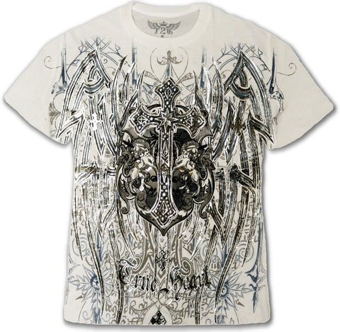 Konflic Clothing "True Heart Silver Cross" T-Shirt