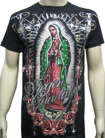 Konflic Clothing "Vision of Guadalupe" T-Shirt (Black)