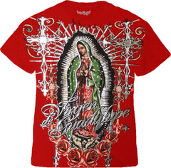 Konflic Clothing "Vision of Guadalupe" T-Shirt  (Red)