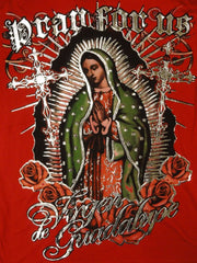 Konflic Clothing "Vision of Guadalupe" T-Shirt  (Red)