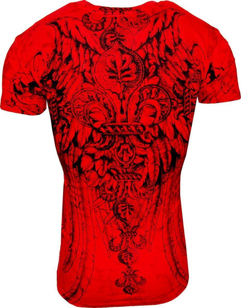 Konflic Giant Tribal Cross T-shirt (Red) –