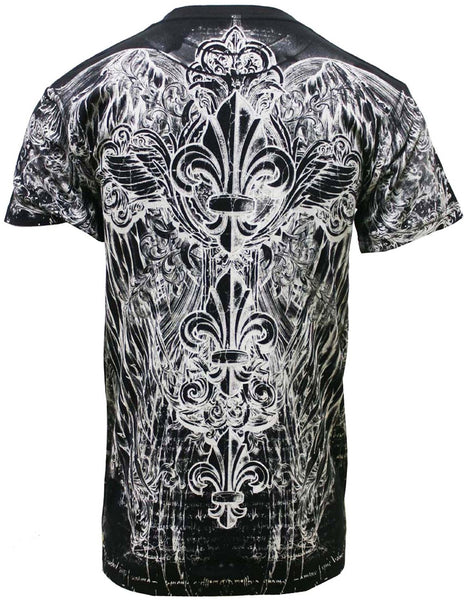 Konflic Triple Fleur De Lis T-Shirt (Black) –