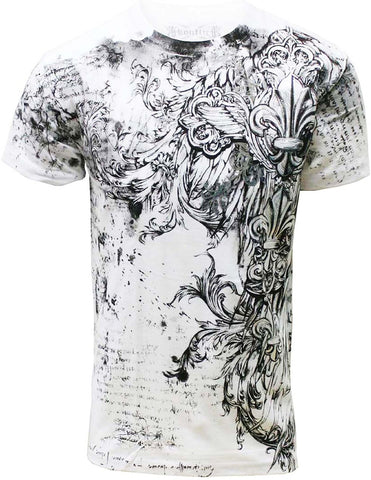 Konflic Triple Fleur De Lis T-Shirt (White)