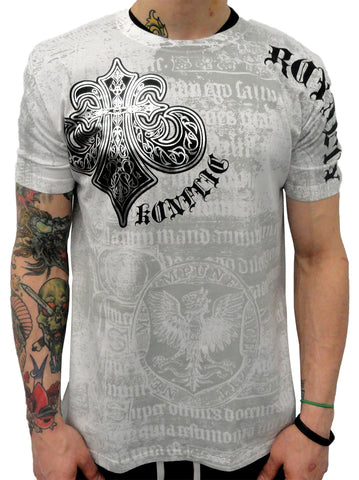 Konflic Winged Royalty Mens T-shirt (White)