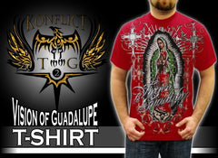 Konflic Clothing "Vision of Guadalupe" T-Shirt  (Red)