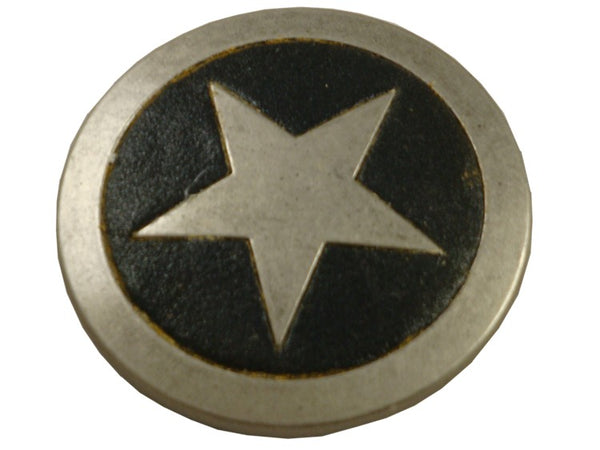 Leather Accent Star Belt Buckle With FREE Leather Belt –