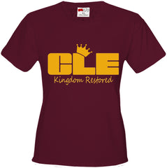 Lebron Kingdom Restored CLEveland Girl's T-shirt