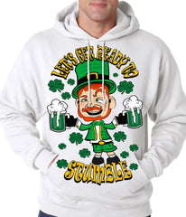 Leprechaun Let's Get Ready To Stumble Adult Hoodie