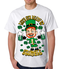 Leprechaun Let's Get Ready To Stumble Mens T-shirt