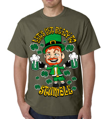 Leprechaun Let's Get Ready To Stumble Mens T-shirt