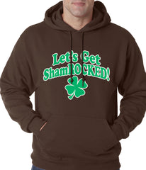 Let's Get ShamROCKED Funny Irish Adult Hoodie