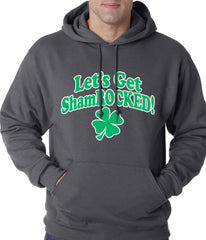 Let's Get ShamROCKED Funny Irish Adult Hoodie