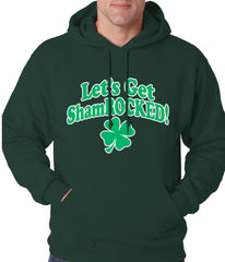 Let's Get ShamROCKED Funny Irish Adult Hoodie