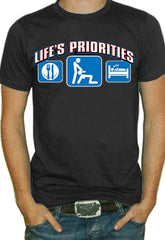 Lifes Priorities.  Eat, Sleep and Get some Head T-Shirt 
