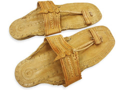 Light Tan Unisex Water Buffalo Hippie Jesus Sandals