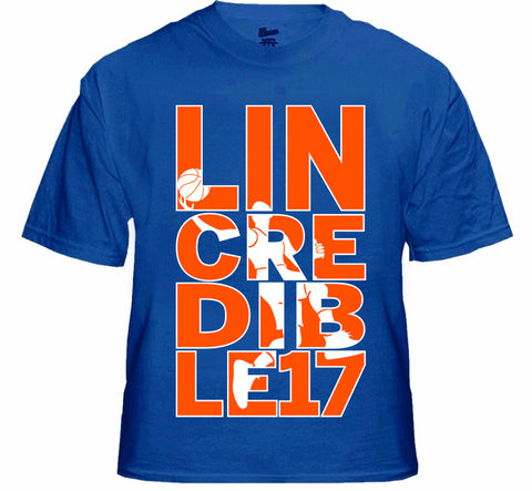 LINcredible Mens T-shirt, Lin-Credible, Jeremy Lin Sayings Basketball Player Men's Tee Shirt