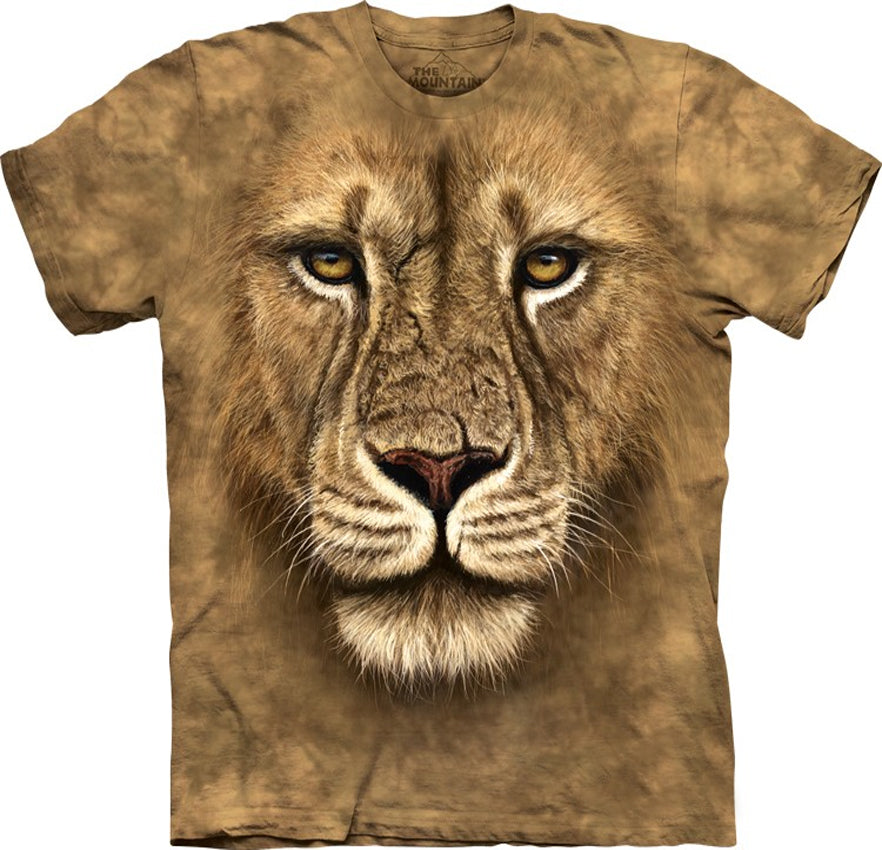 Lion Warrior Big Face Men's T-Shirt