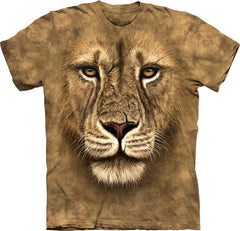 Lion Warrior Big Face Men's T-Shirt