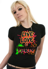 Live, Love & Party Neon Color Girls T-Shirt