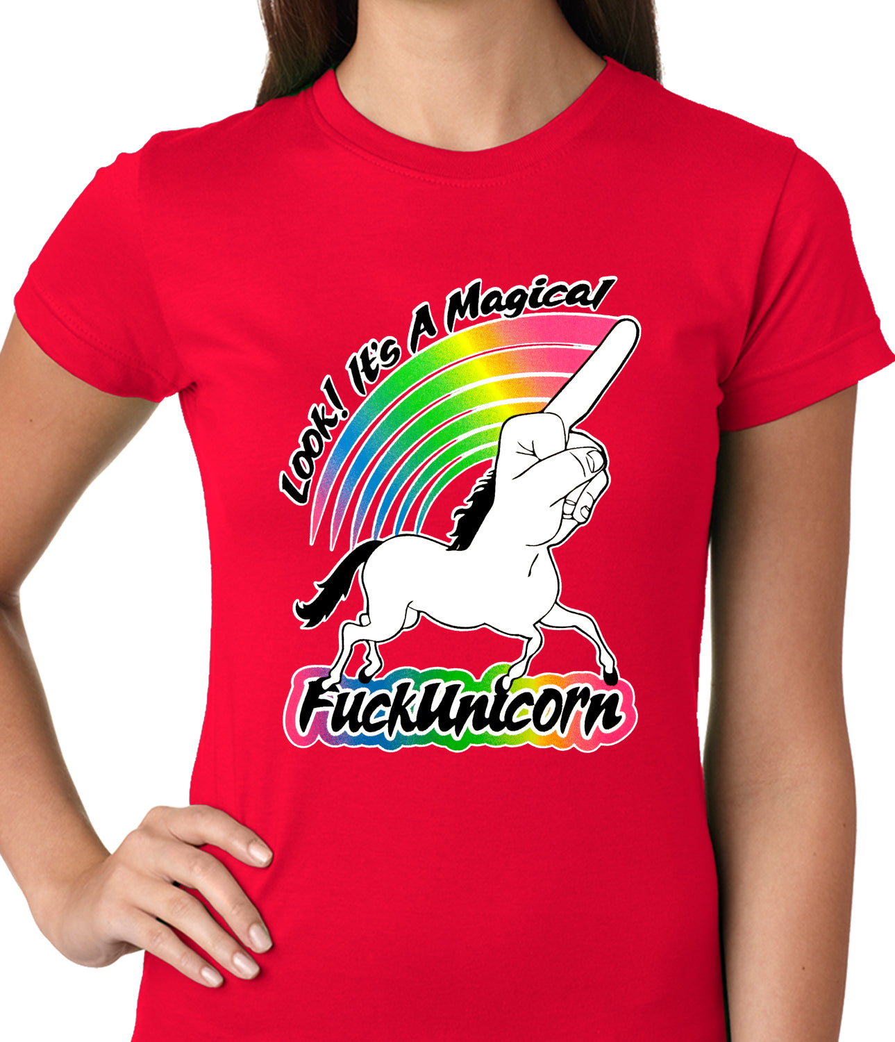 Look It's A Magical F*ckunicorn Funny Ladies T-shirt