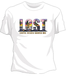 Lost Until Jesus Saved Me Girls T-Shirt